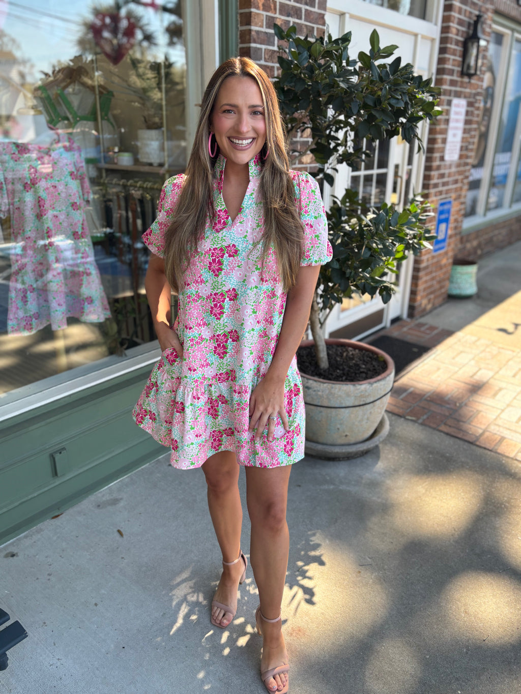mary square nancy dress perfect pink kj clothier