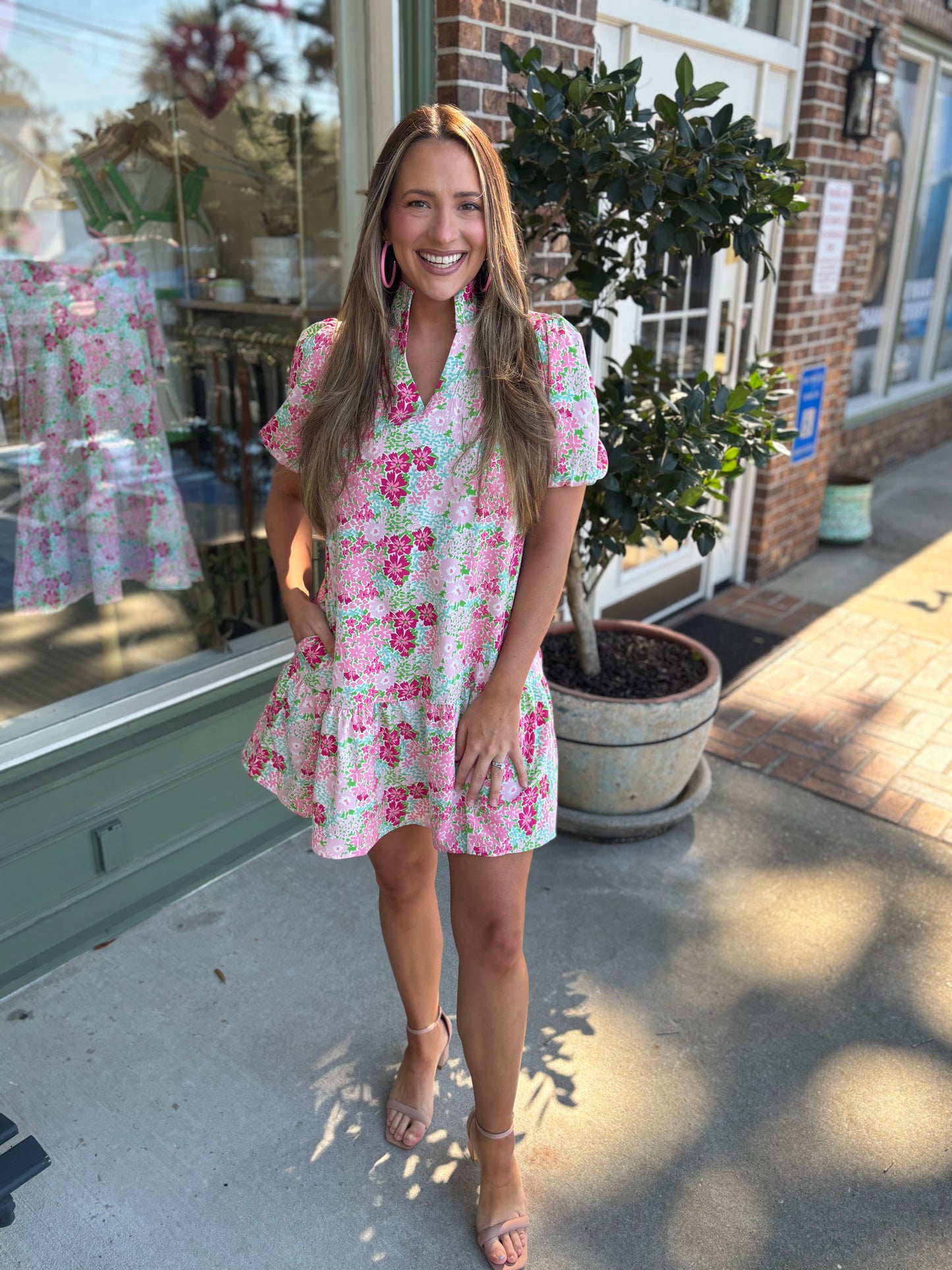 mary square nancy dress perfect pink kj clothier