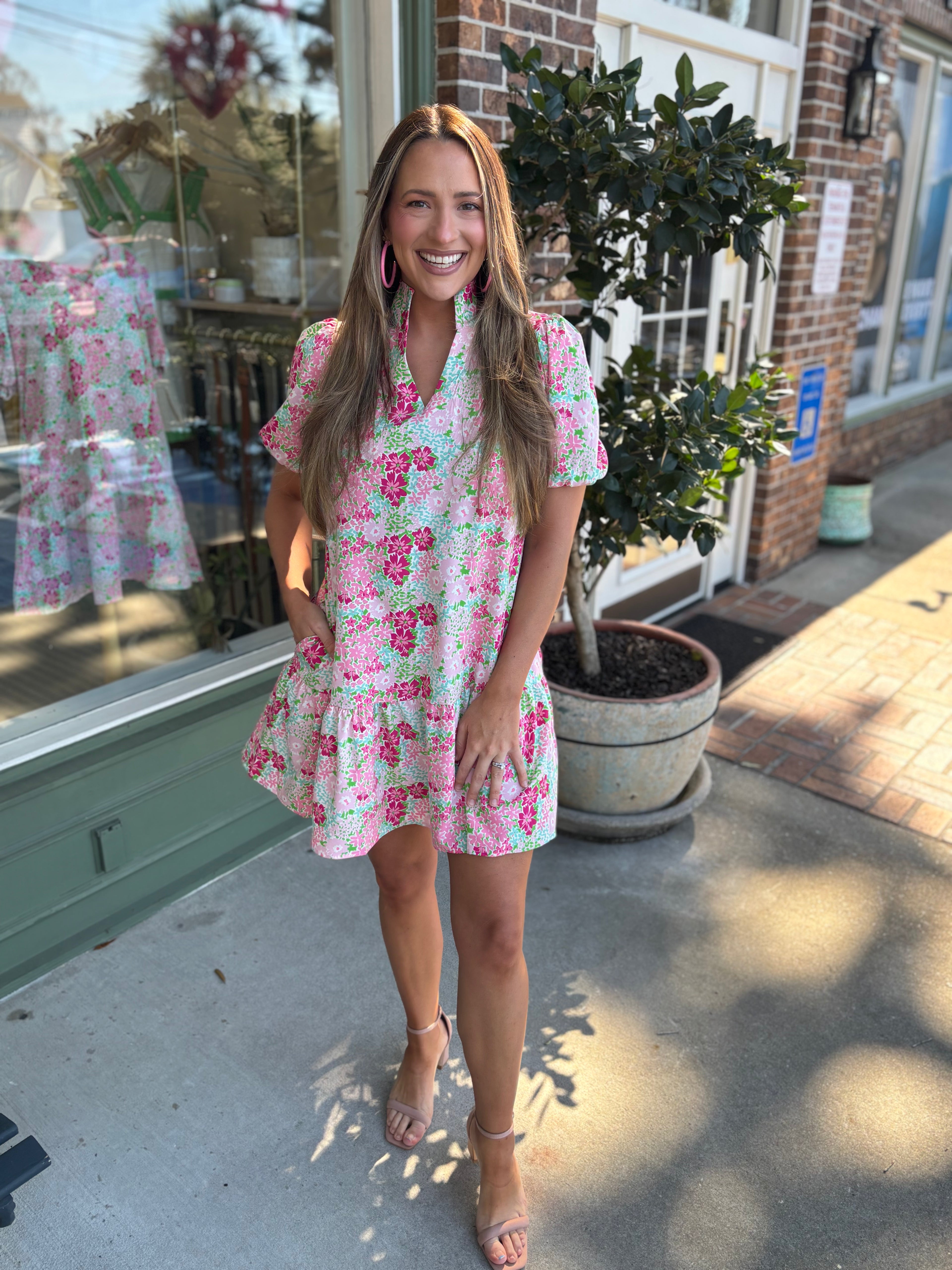 mary square nancy dress perfect pink kj clothier