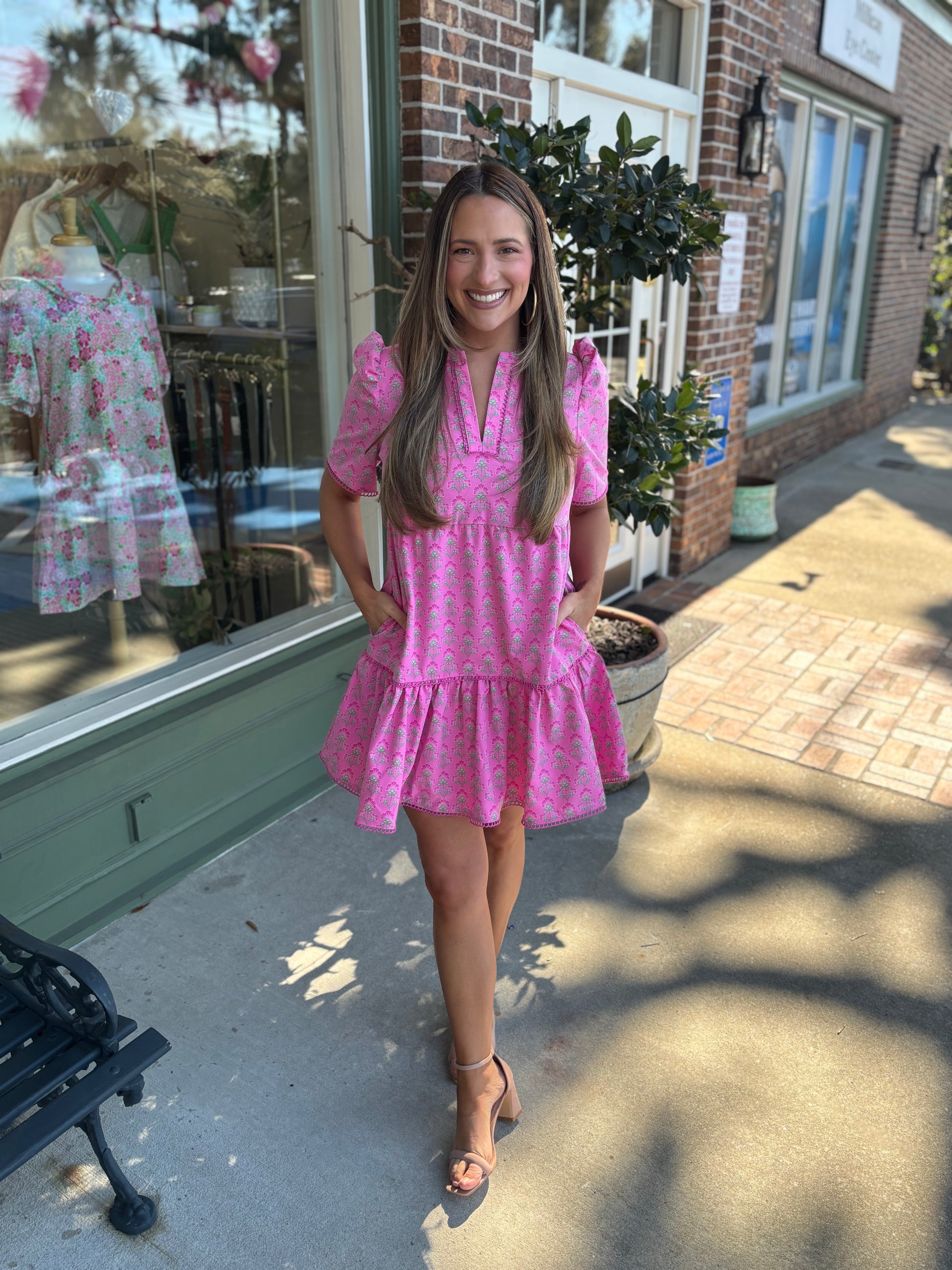 mary square deco lillies adelyn dress kj clothier