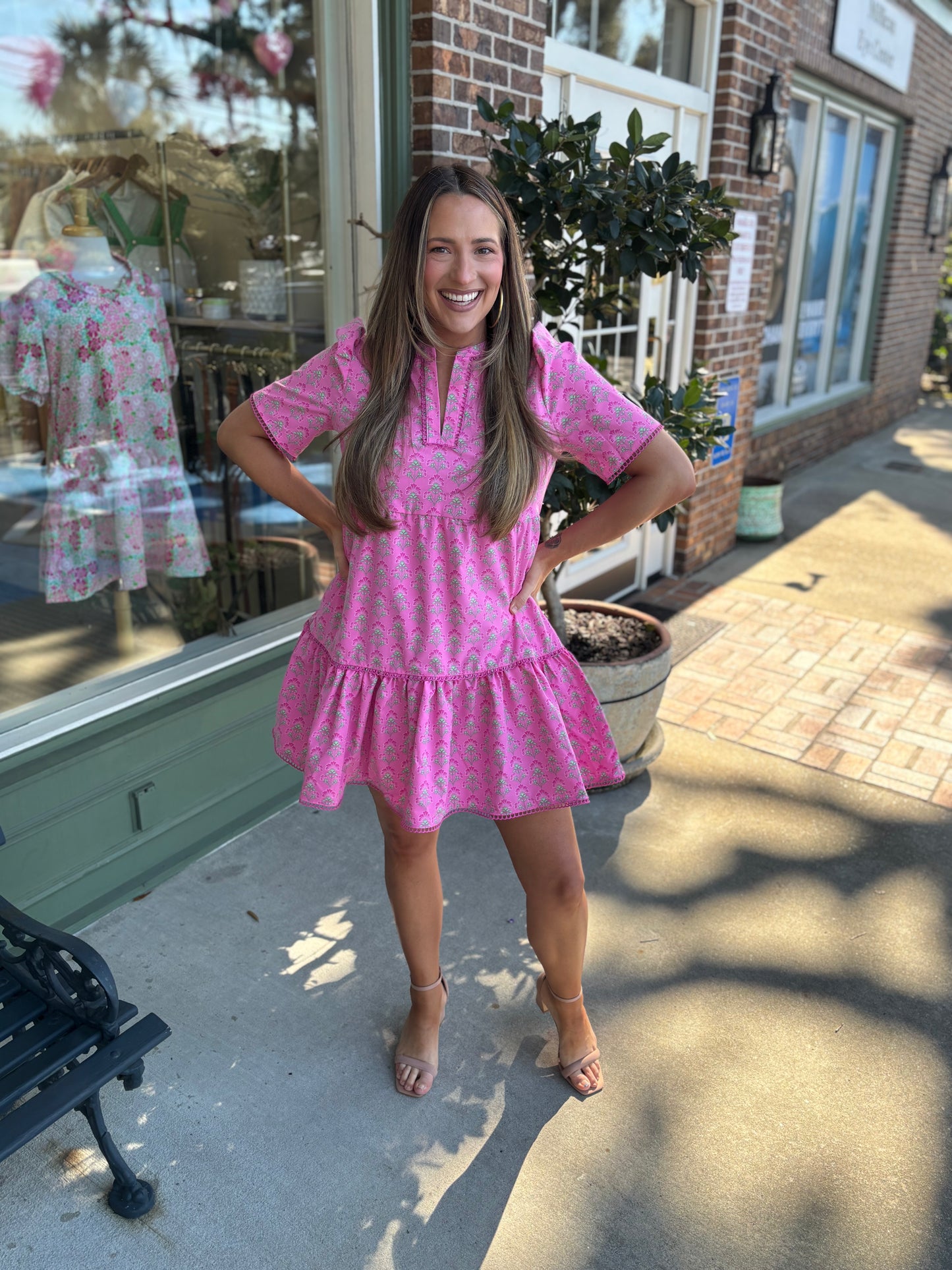 mary square deco lillies adelyn dress kj clothier