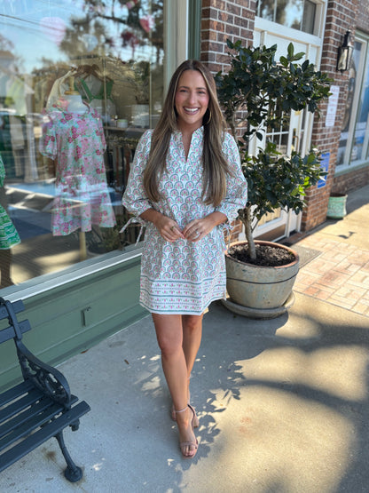 mary square lainey dress sunshower flora kj clothier