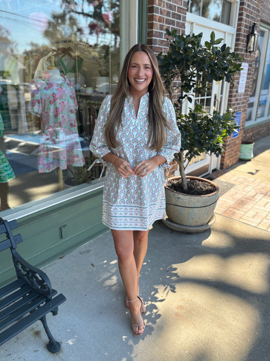 mary square lainey dress sunshower flora kj clothier