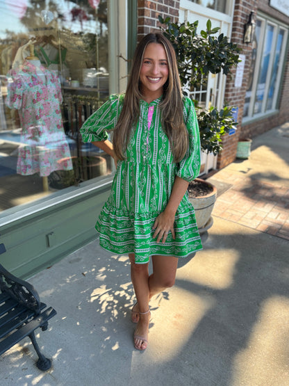 mary square riley dress garden lace green kj clothier