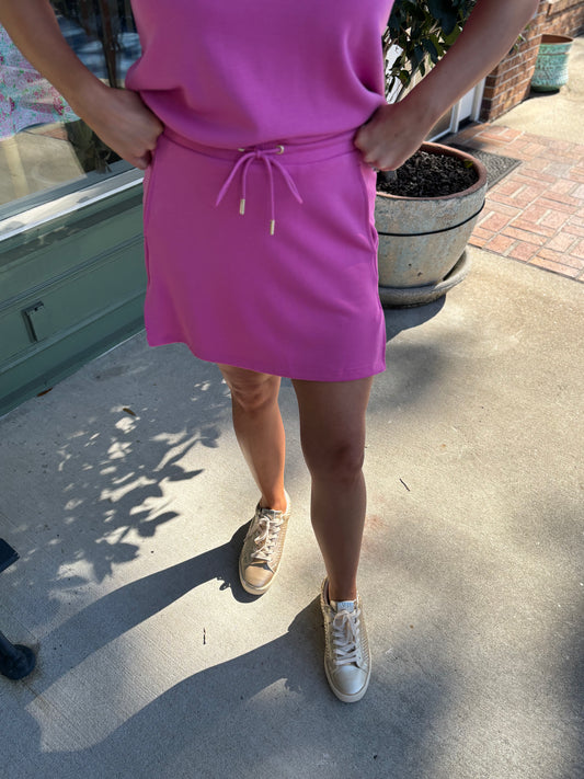 mary square cora skort pink cloud silk kj clothier