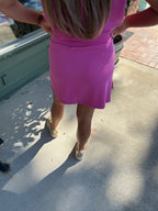 mary square cora skort pink cloud silk kj clothier