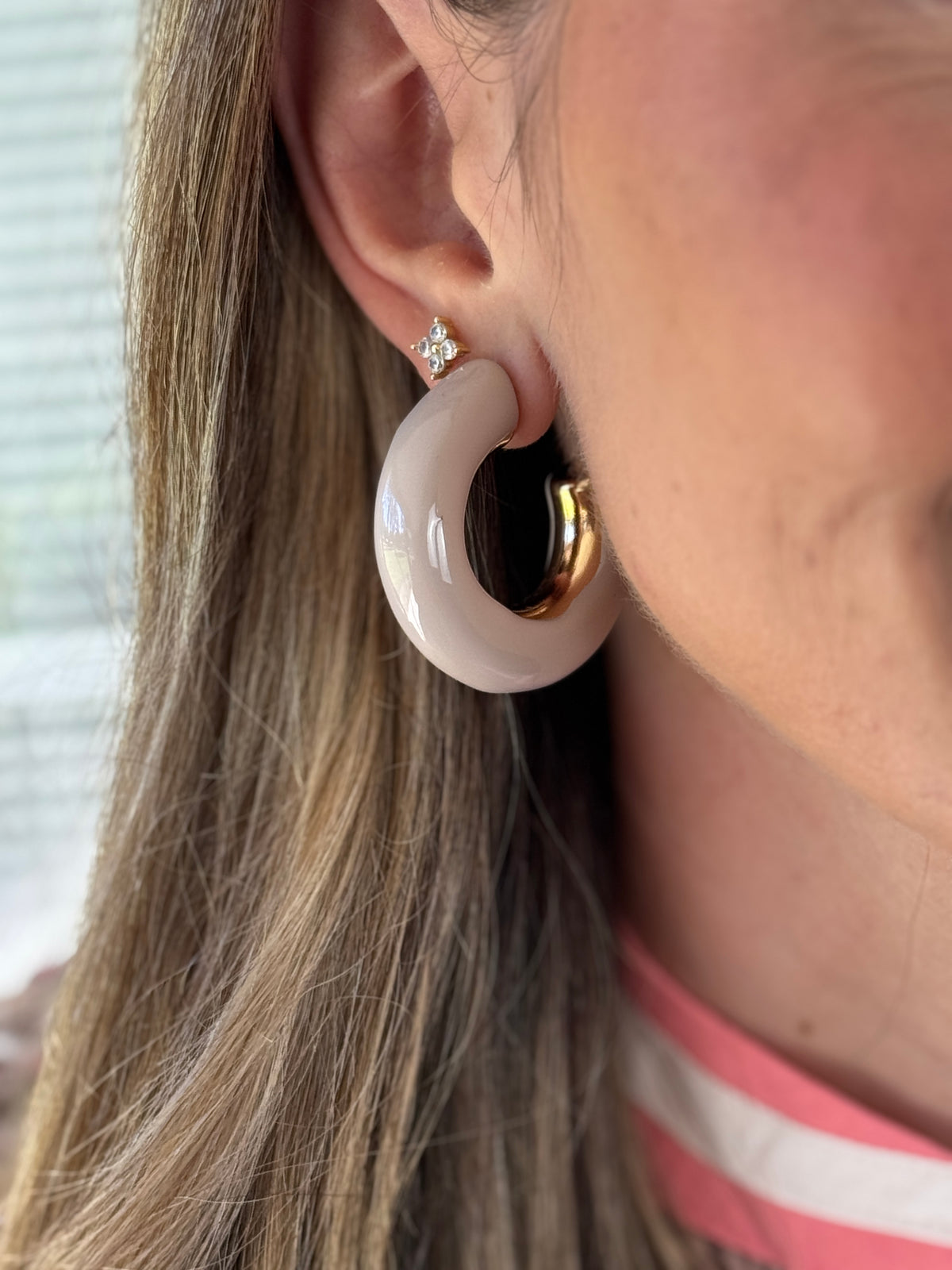 Color Coated Chunky Hoops