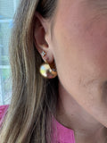 Ball Shape Hoops - Gold
