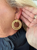 Door Knocker 2 Ring Earrings