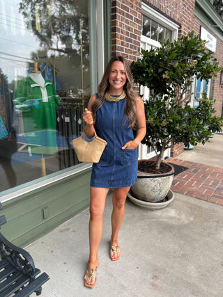 Show Me Your MuMu Boulevard Dress Reservoir Blue – KJ Clothier