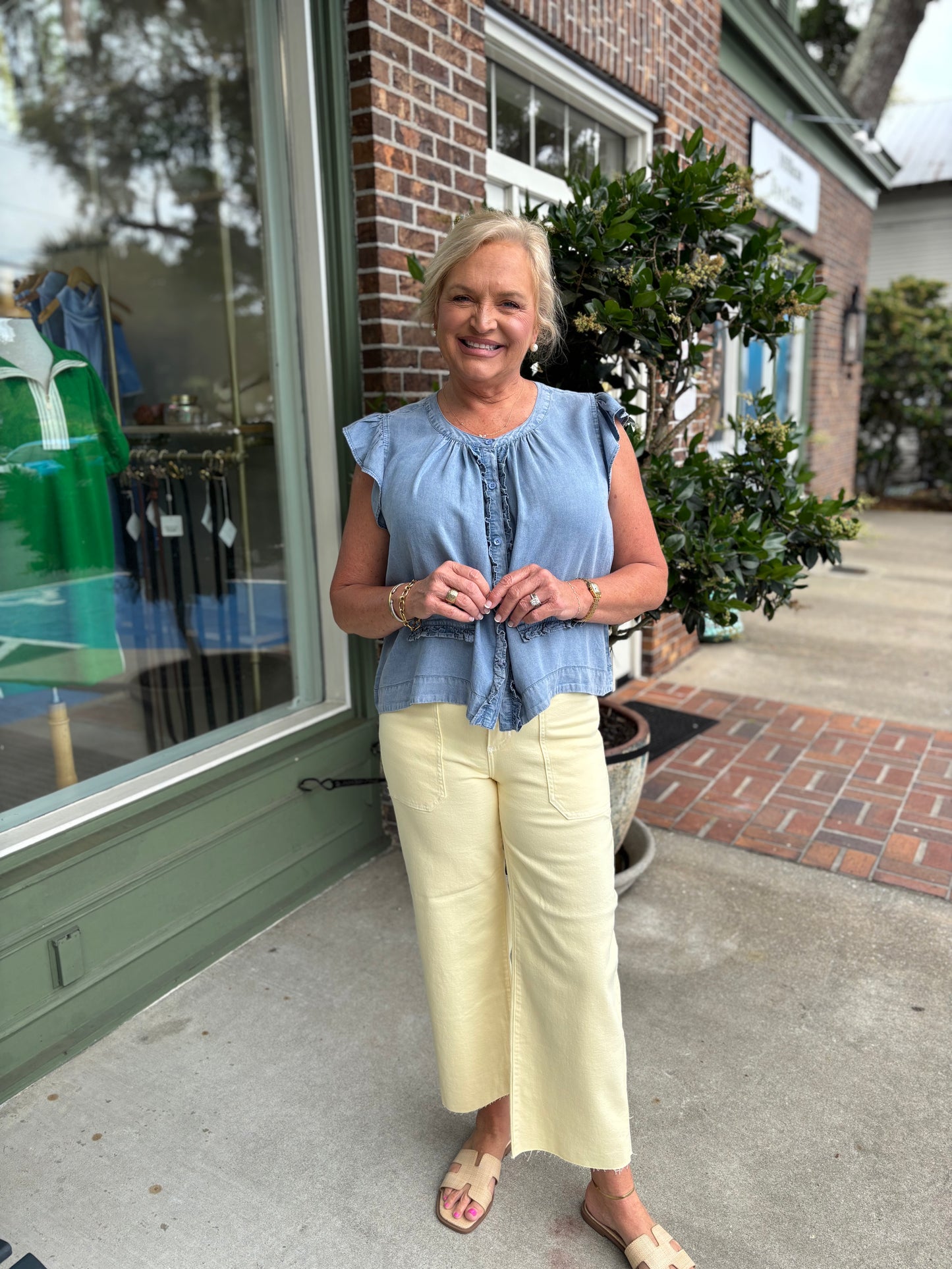 Blissful Blouse - Denim