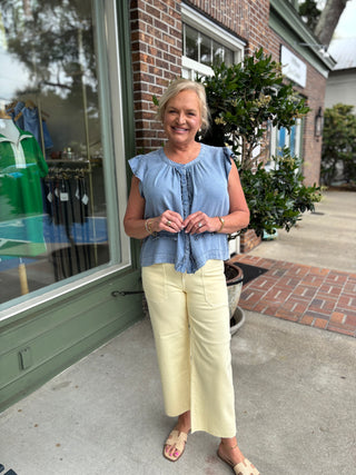 Blissful Blouse - Denim