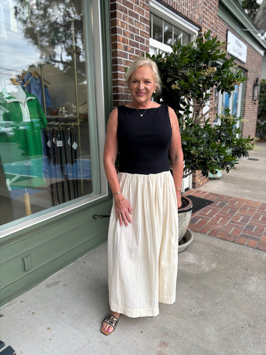 Show Me Your MuMu - Luisa Maxi Dress - Black & Cream