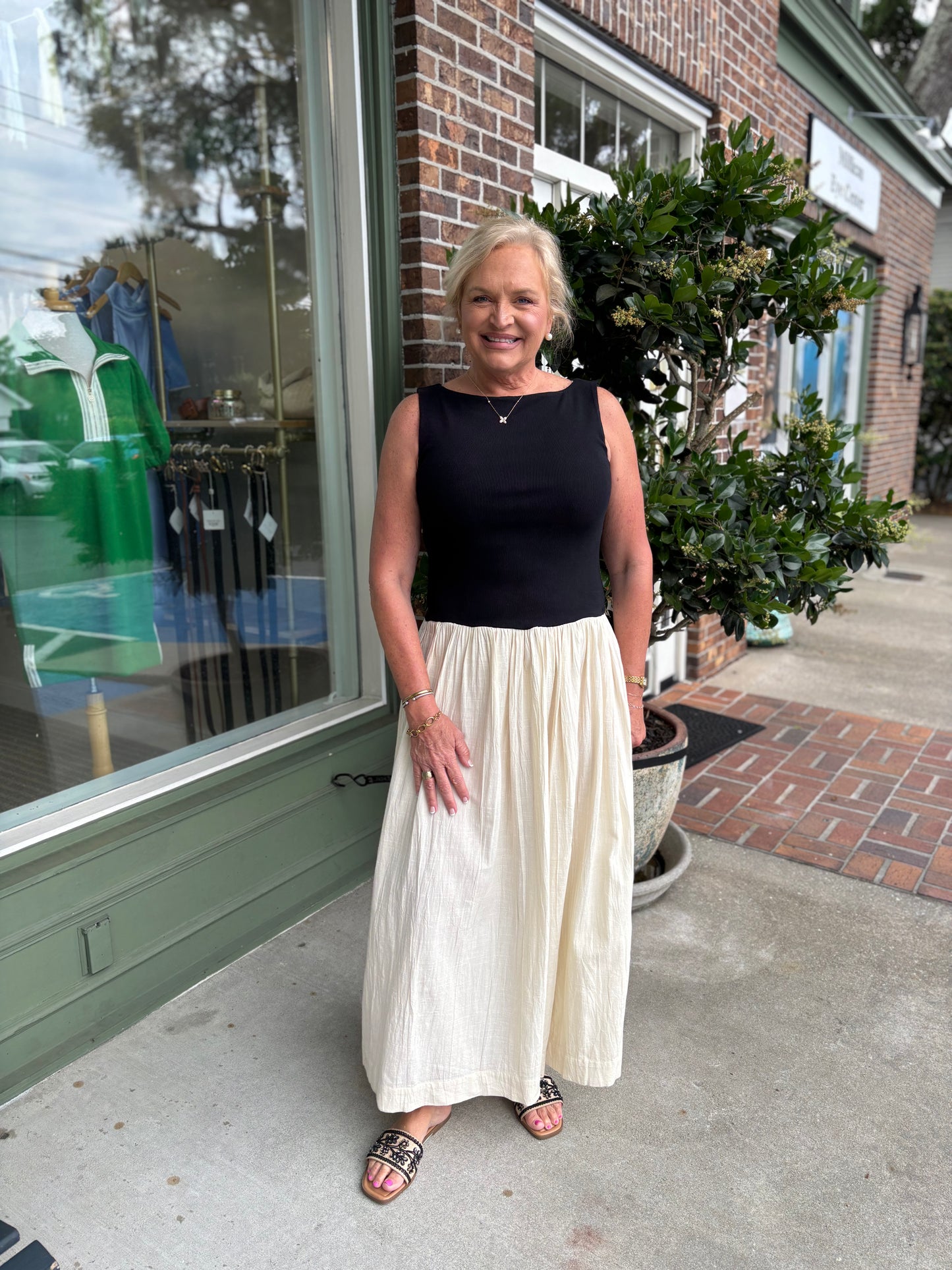 Show Me Your MuMu - Luisa Maxi Dress - Black & Cream