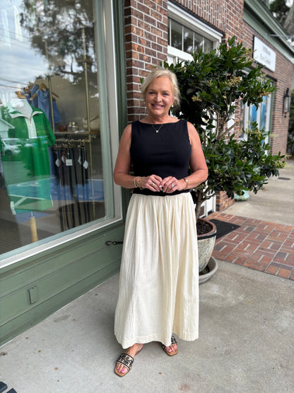 Show Me Your MuMu - Luisa Maxi Dress - Black & Cream
