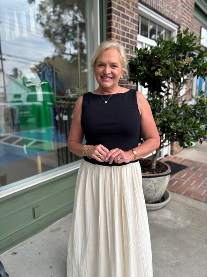 Show Me Your MuMu - Luisa Maxi Dress - Black & Cream