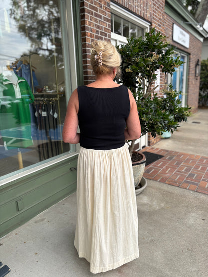 Show Me Your MuMu - Luisa Maxi Dress - Black & Cream