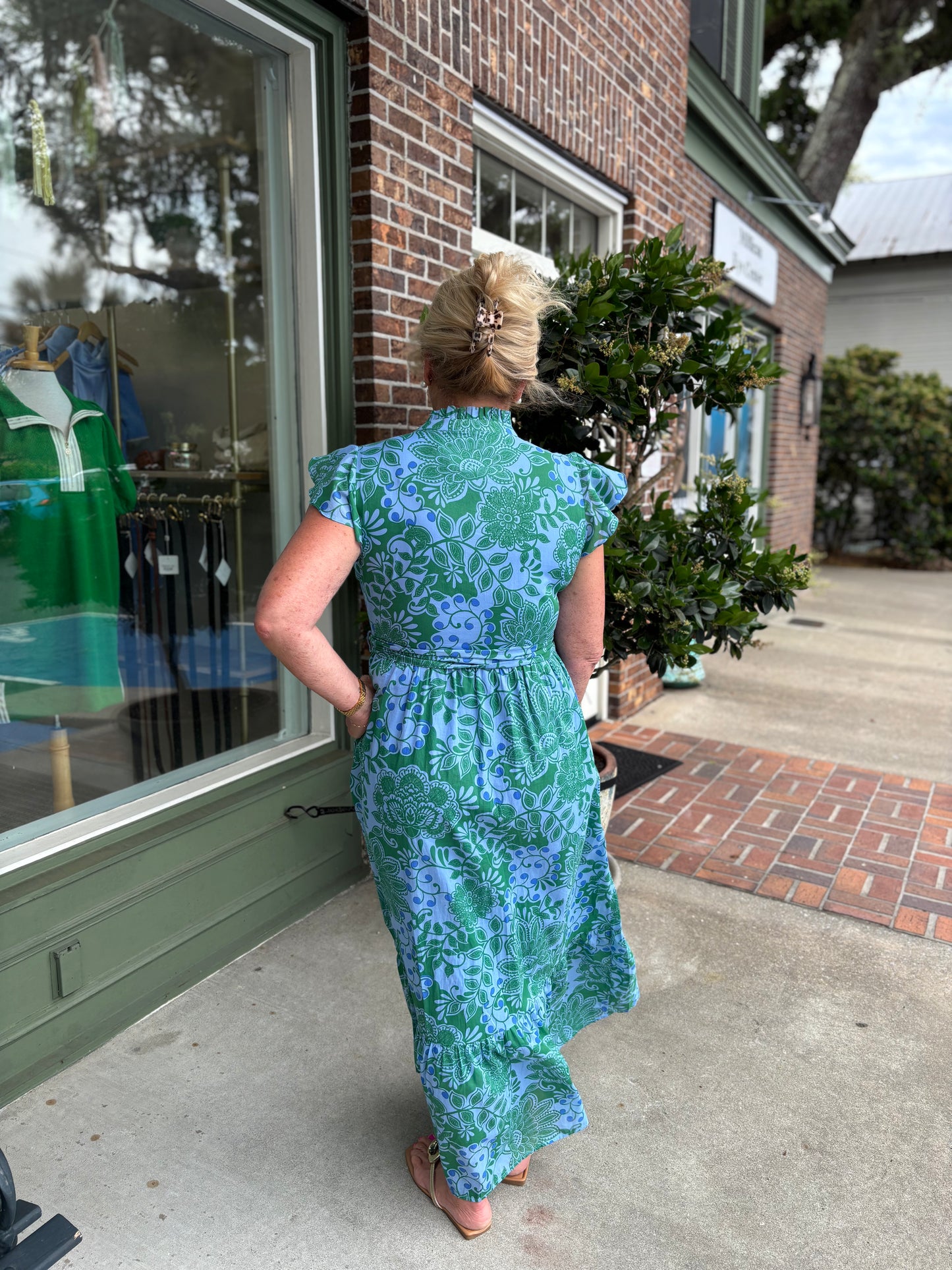 Tressa Floral Riah Button Down Maxi Dress