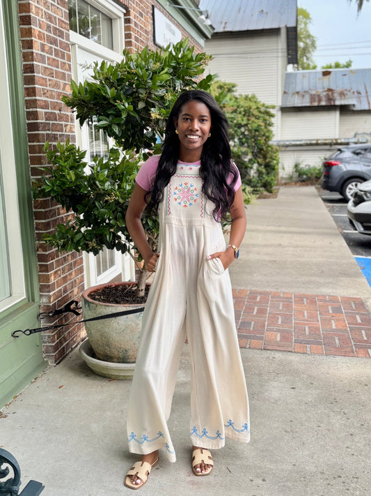 Jada Jumpsuit - Cream