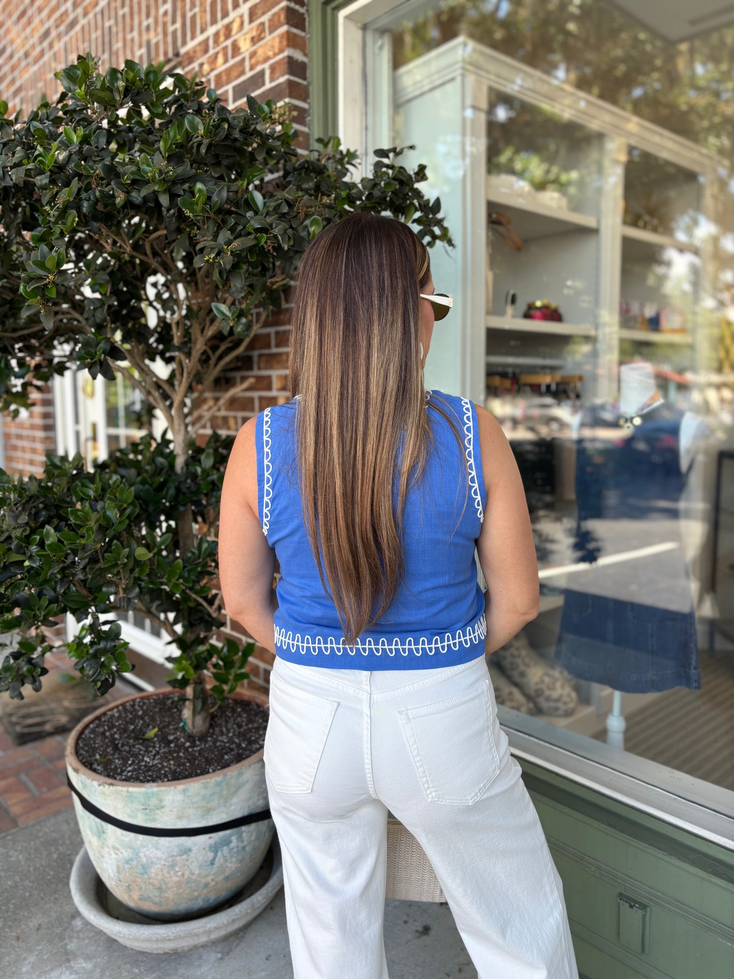Give Me Sunshine Top - Blue