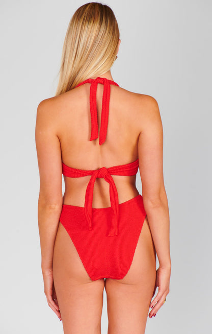 Show Me Your MuMu - Malta Top - Hot Tamale Red Scrunch