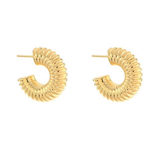 Textured Millie Hoop Earrings