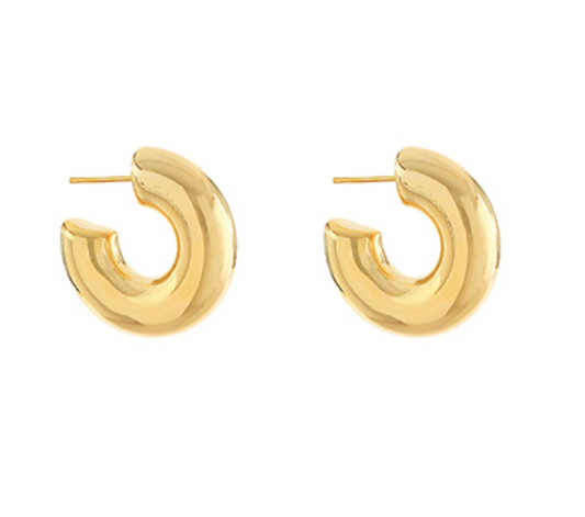 Puff Hoops - Gold