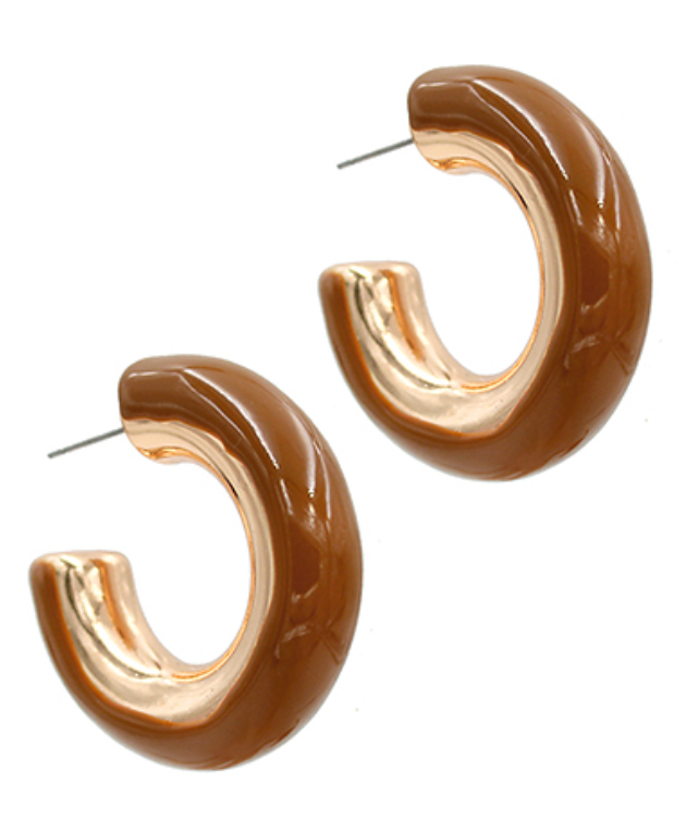 Color Coated Chunky Hoops