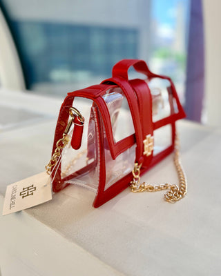 Grace Clear Bag - Red