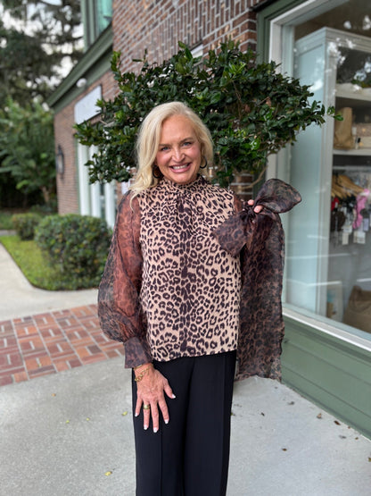 Allie Top - Animal Print - KJ Clothier