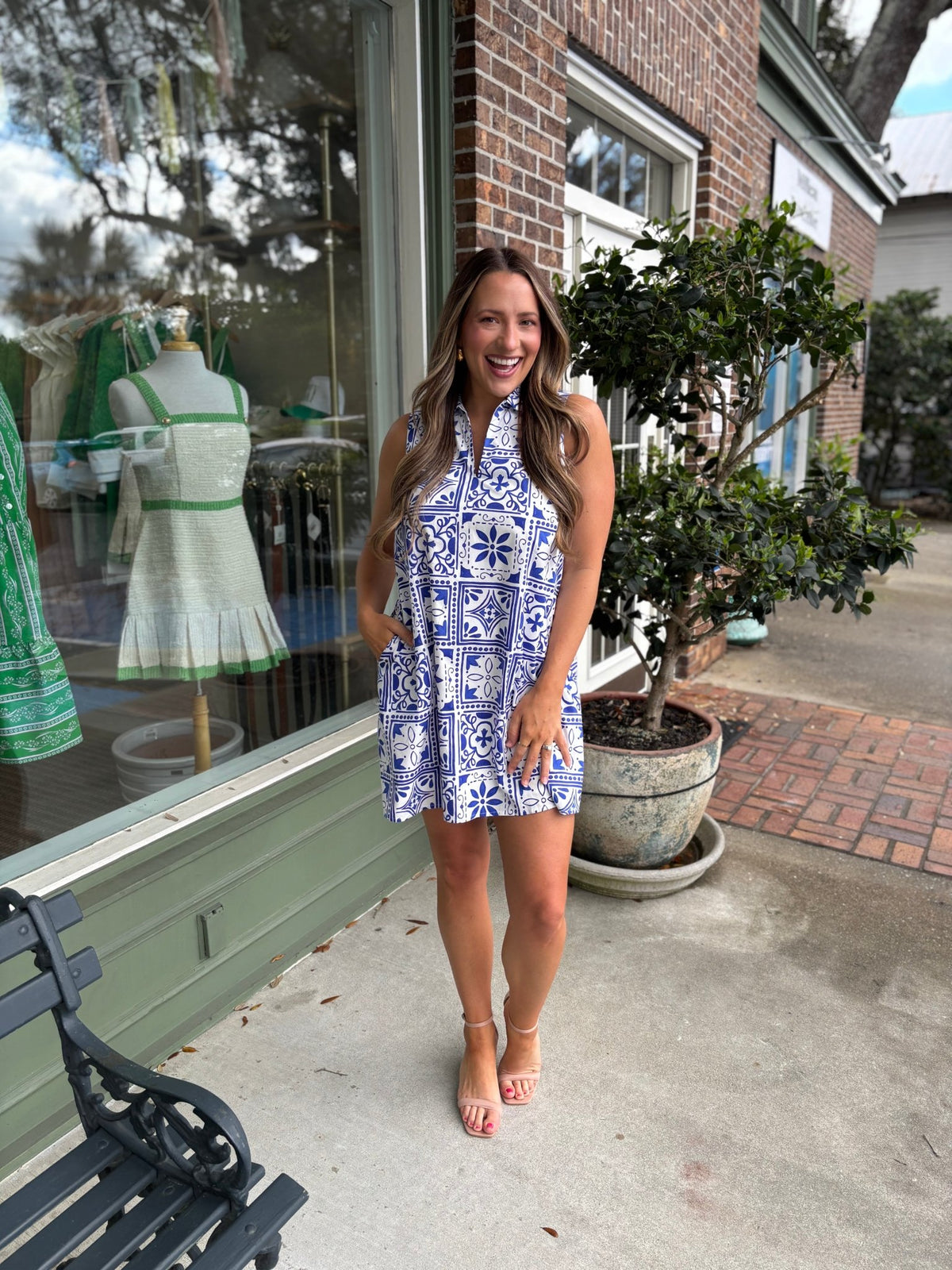 Arbor Floral Lexya Collared Shift Mini Dress - KJ Clothier