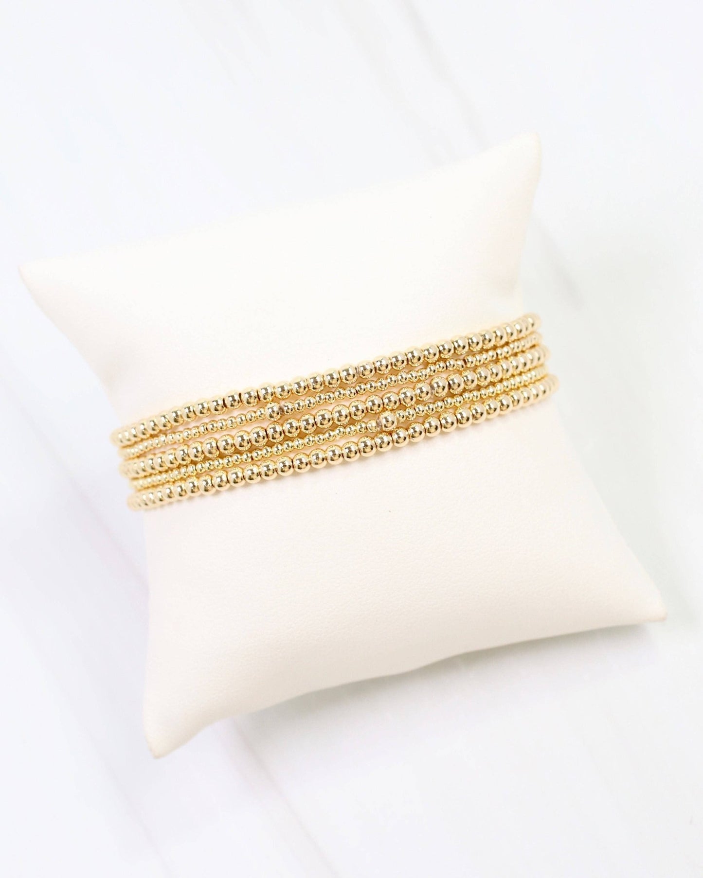 Ardmore Beaded Bracelet Set - Gold - KJ Clothier