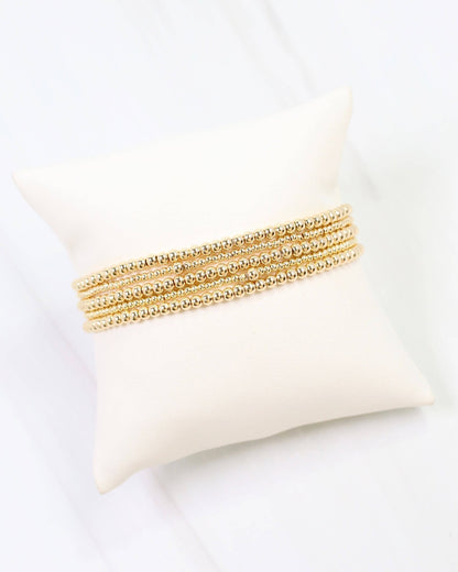 Ardmore Beaded Bracelet Set - Gold - KJ Clothier