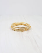 Ardmore Beaded Bracelet Set - Gold - KJ Clothier