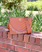 Ariana Crossbody - Saddle - KJ Clothier