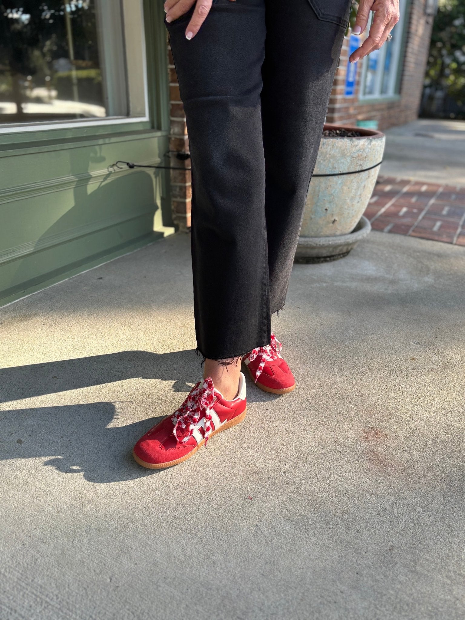 Audrey Mock Neck Sweater - Red - KJ Clothier