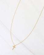 Babylon Cross Necklace WR - Gold - KJ Clothier