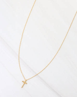 Babylon Cross Necklace WR - Gold - KJ Clothier