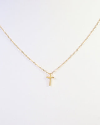 Babylon Cross Necklace WR - Gold - KJ Clothier