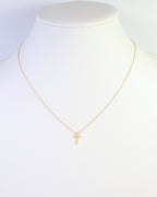 Babylon Cross Necklace WR - Gold - KJ Clothier