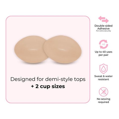 BOOMBA - Demi Boost Inserts - Beige - KJ Clothier