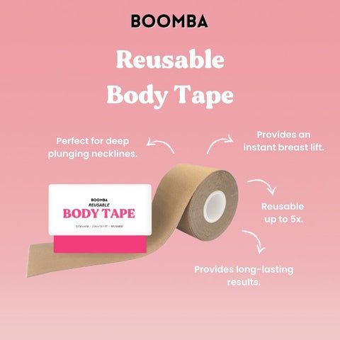 BOOMBA - Reusable Body Tape - Beige - KJ Clothier