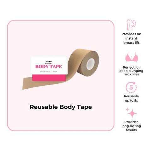 BOOMBA - Reusable Body Tape - Beige - KJ Clothier