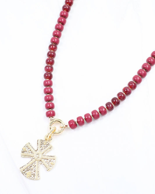 Brunson Cross Charm - Gold - KJ Clothier