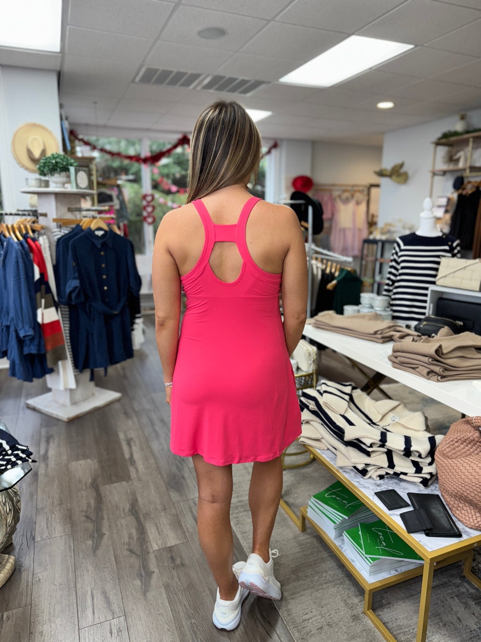 Butter Soft Active Dress - Flamingo Pink - KJ Clothier