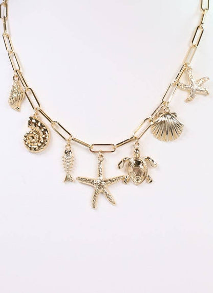 Caroline Hill - Gale Charm Necklace - Gold - KJ Clothier