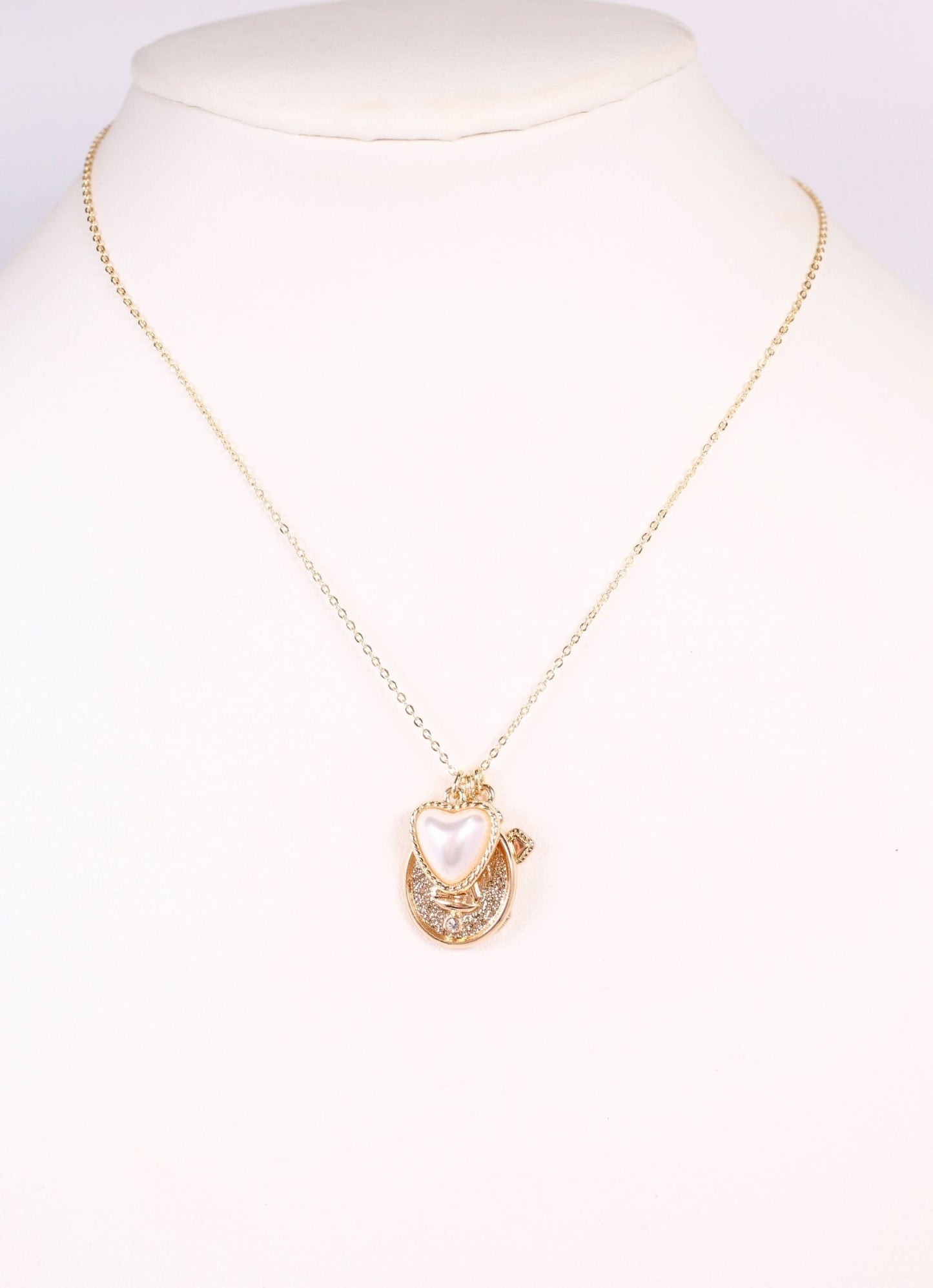 Caroline Hill - Gillian Charm Necklace - Gold - KJ Clothier