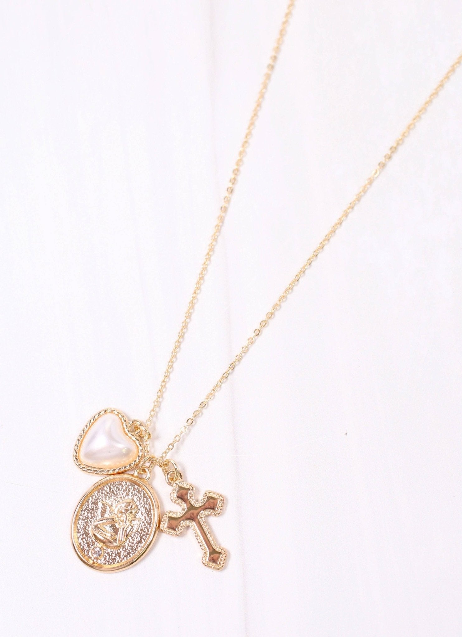 Caroline Hill - Gillian Charm Necklace - Gold - KJ Clothier