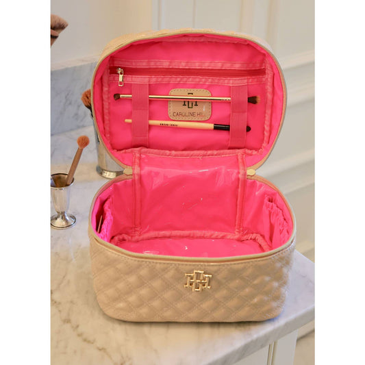 Caroline Hill - Hampton Train Case Nude Patent - KJ Clothier