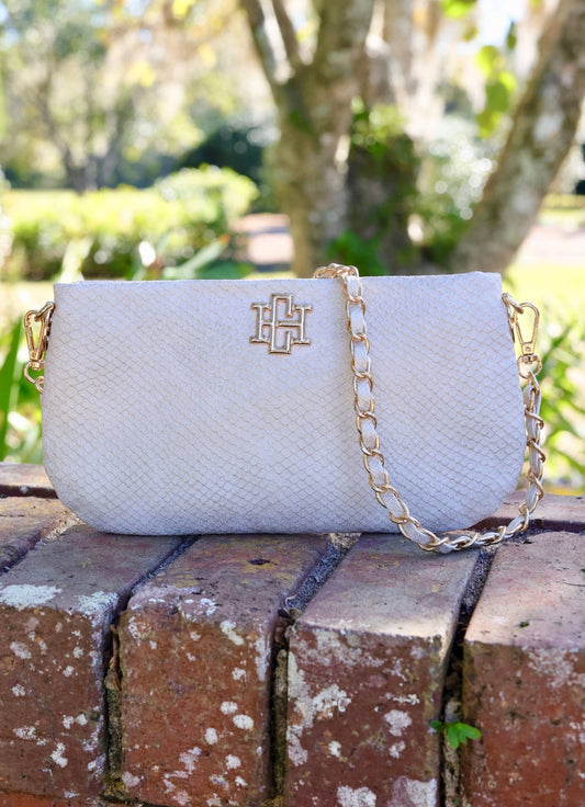 Caroline Hill - Livi Crossbody - Shimmer Champagne - KJ Clothier